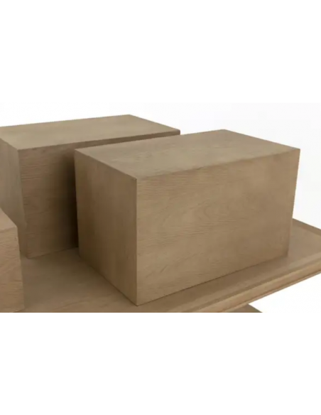 præsentationsbord egetræ eg træ butiksindretning præsentation butik bord indretning tøj tøjbutik