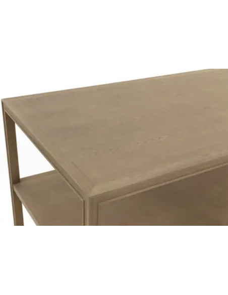 præsentationsbord egetræ eg træ butiksindretning præsentation butik bord indretning tøj tøjbutik