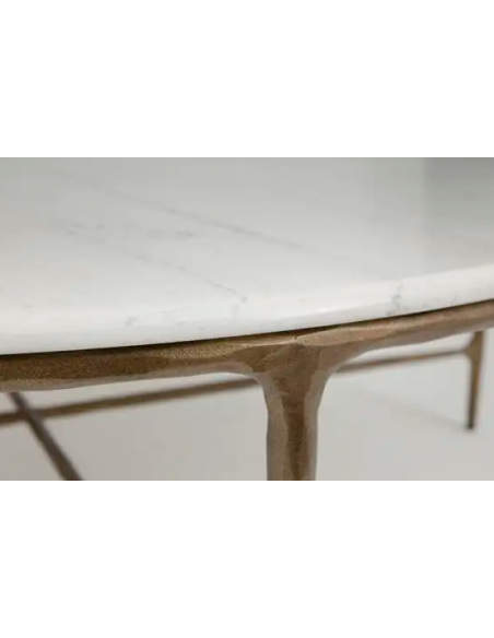 rundt sofabord stort marmor moderne design