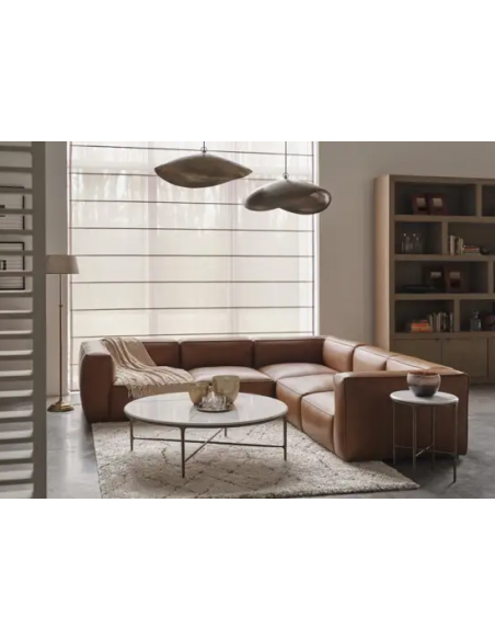 rundt sofabord stort marmor moderne design