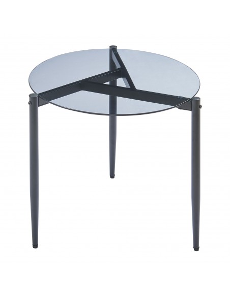 sofabord sidebord stuemøbler rundt moderne design glas