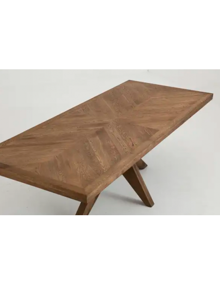 spisebord træ egetræ eg rustikt massivt design