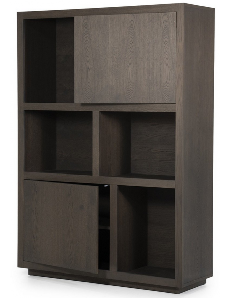 vitrineskab træ egetræ