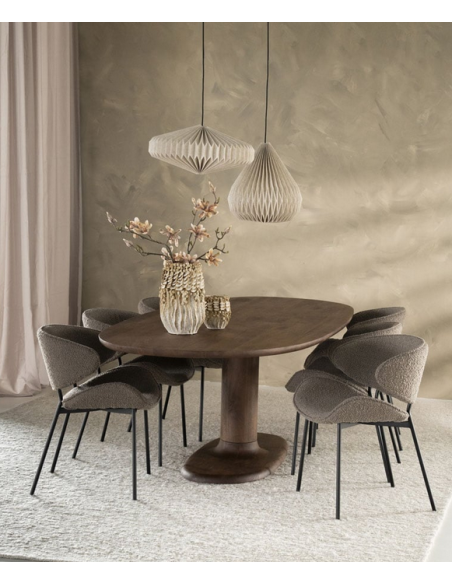 ovalt spisebord træ ovale moderne design