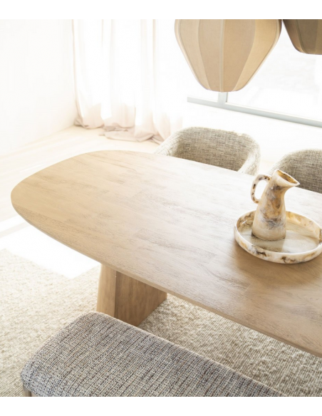 ovalt spisebord træ ovale moderne design