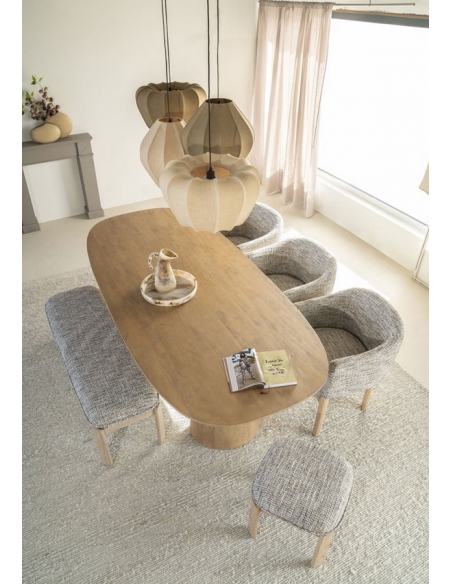 ovalt spisebord træ ovale moderne design