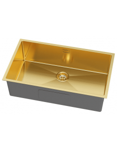 køkkenvask guld vask underlimet nedsænket bordplade køkken stål stålvask 2