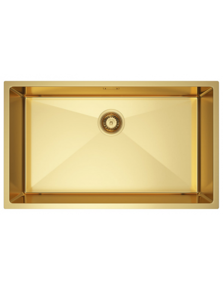 køkkenvask guld vask underlimet nedsænket bordplade køkken stål stålvask