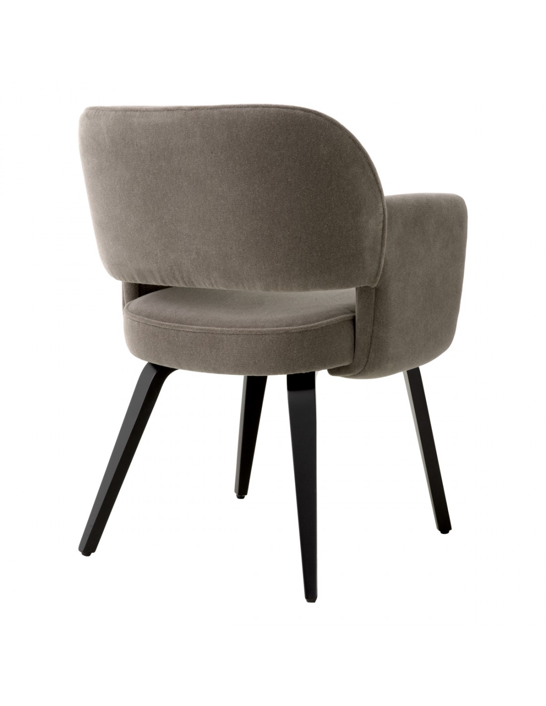Spisebordsstol med armlæn stof moderne design grå Spisebordsstol med armlæn stof moderne design grå
