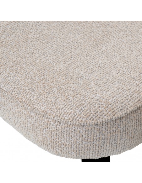 Spisebordsstol med armlæn stof moderne design beige