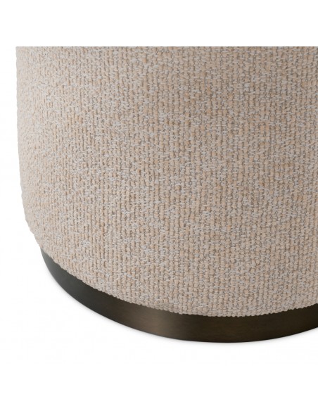 Spisebordsstol med armlæn drej drejefod drejefunktion stof moderne design beige