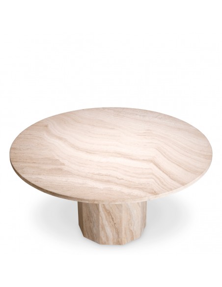 spisebord rundt 150 sten marmor travertin eichholtz eichholts moderne design herskablig herskabelig stort