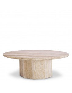 sofabord marmor rundt travertin sten eichholtz eichholts moderne design