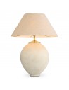 Eichholtz Moon Jar bordlampe i keramik og linned H102 x Ø79 cm 1 x E27 - Sand/Taupe