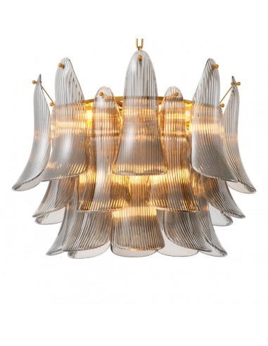 lysekrone loftlampe moderne design spisebord messing eichholtz glas