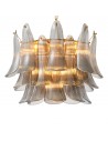 Eichholtz Amum Lysekrone i stål og glas Ø72 cm 13 x E14 - Antik messing/røget
