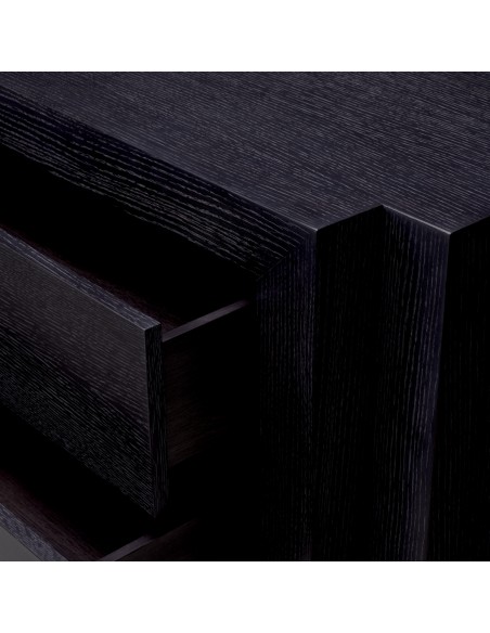 kommode sort skuffer eg egetræ træ eichholtz eichholts soveværelse moderne design