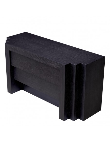 kommode sort skuffer eg egetræ træ eichholtz eichholts soveværelse moderne design