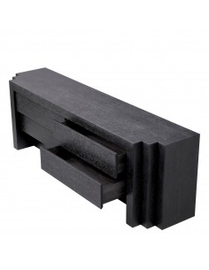 kommode sort skuffer eg egetræ træ eichholtz eichholts soveværelse moderne design 2