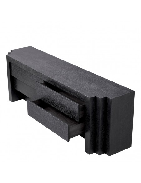 kommode sort skuffer eg egetræ træ eichholtz eichholts soveværelse moderne design