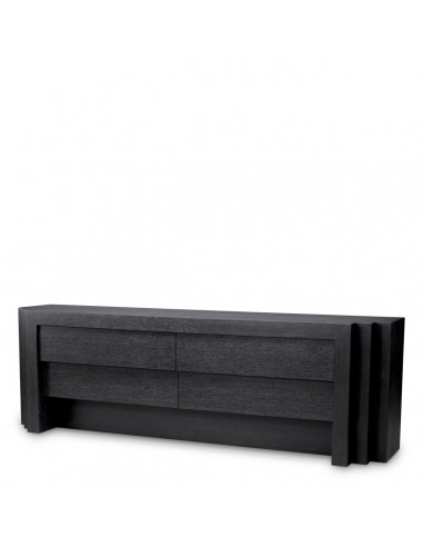 kommode sort skuffer eg egetræ træ eichholtz eichholts soveværelse moderne design