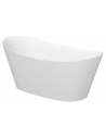 Fritstående badekar i sanitetsakryl 170 x 80 cm - Blank hvid