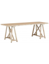 FLAMANT HEROM Skrivebord i fyrretræ B221 cm - Antik natur/Antik hvid
