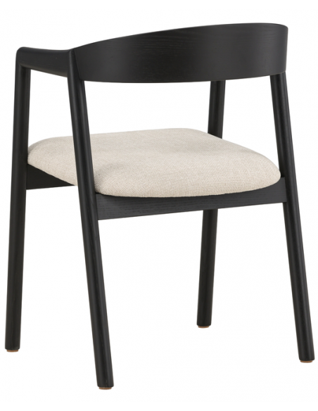 spisebordsstole med armlæn sort træ moderne nordisk skandinavisk dansk design