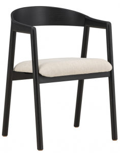 spisebordsstole med armlæn sort træ moderne nordisk skandinavisk dansk design