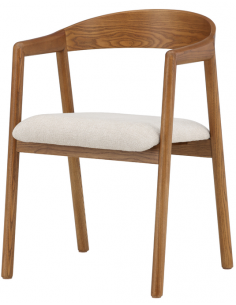 spisebordsstole med armlæn brun træ moderne nordisk skandinavisk dansk design 2