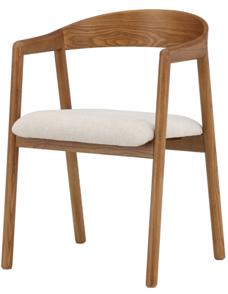 spisebordsstole med armlæn brun træ moderne nordisk skandinavisk dansk design