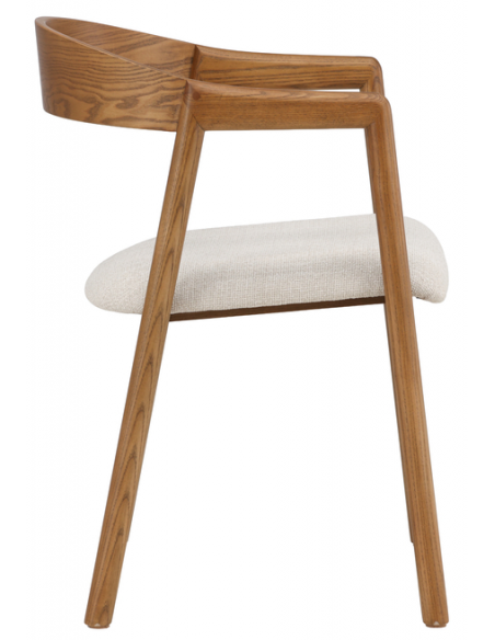 spisebordsstole med armlæn brun træ moderne nordisk skandinavisk dansk design