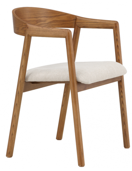 spisebordsstole med armlæn brun træ moderne nordisk skandinavisk dansk design