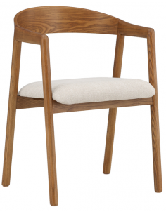 spisebordsstole med armlæn brun træ moderne nordisk skandinavisk dansk design