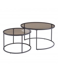 indskudsborde indskud sofabord stuemøbler rundt moderne design glas