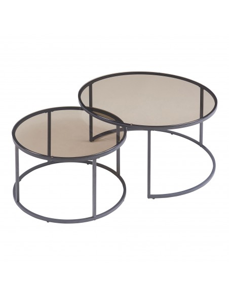 indskudsborde indskud sofabord stuemøbler rundt moderne design glas