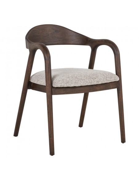 spisebordsstol armlæn træ brun nordisk dansk design moderne