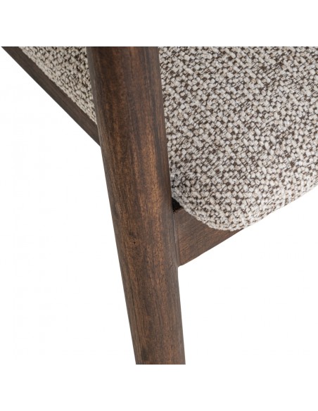 spisebordsstol armlæn træ brun nordisk dansk design moderne