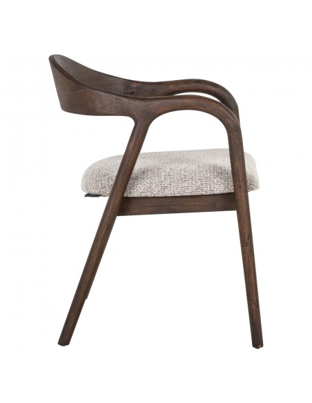 spisebordsstol armlæn træ brun nordisk dansk design moderne