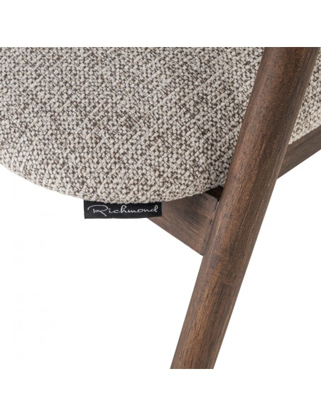 spisebordsstol armlæn træ brun nordisk dansk design moderne