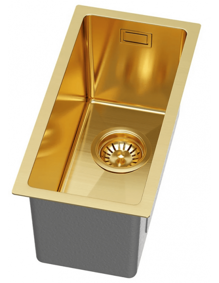 køkkenvask guld vask underlimet nedsænket bordplade køkken stål stålvask