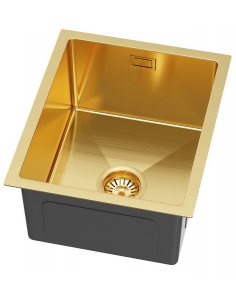 køkkenvask guld vask underlimet nedsænket bordplade køkken stål stålvask 2