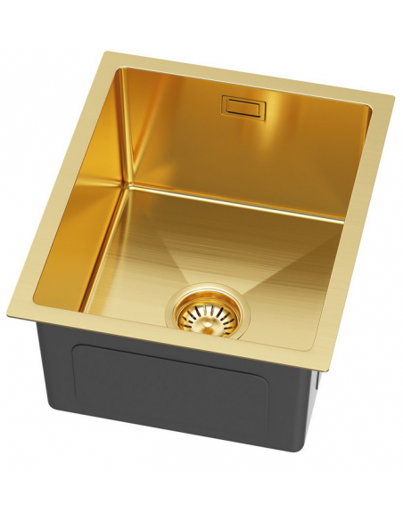 køkkenvask guld vask underlimet nedsænket bordplade køkken stål stålvask