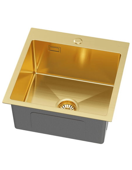 køkkenvask guld vask underlimet nedsænket bordplade køkken stål stålvask
