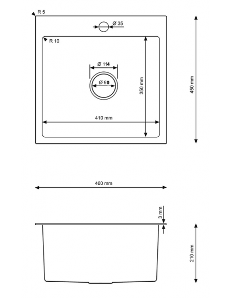 køkkenvask guld vask underlimet nedsænket bordplade køkken stål stålvask
