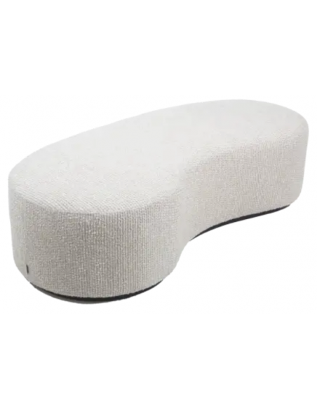 flamant bænk stof beige hvid moderne nordisk design skandinavisk