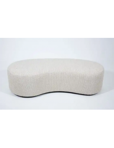 flamant bænk stof beige hvid moderne nordisk design skandinavisk 2