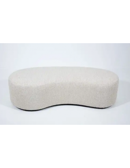 flamant bænk stof beige hvid moderne nordisk design skandinavisk