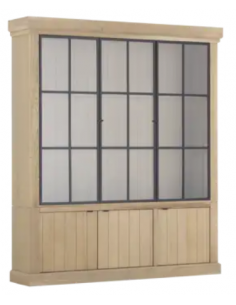 vitrineskab vitrine skab lys lamper belysning moderne design eg egetræ