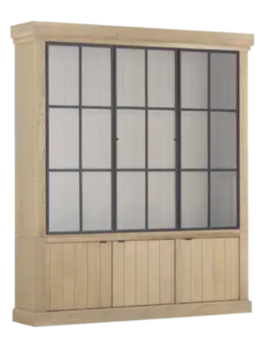 vitrineskab vitrine skab lys lamper belysning moderne design eg egetræ